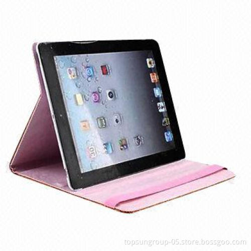 Glitter Powder PU Leather Case/Stand for New iPad, Assorted Colors are Available